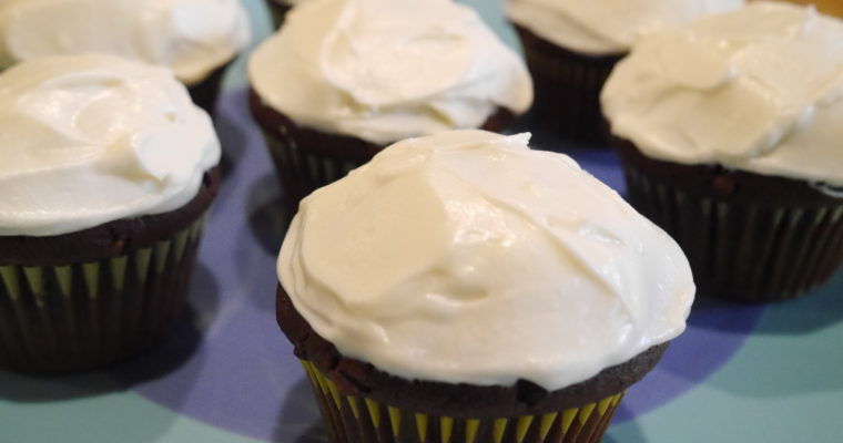 Treat Tuesday-Chocolate Cupcakes with Bourbon Frosting